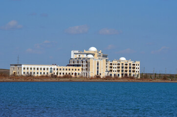 Obraz premium Balkhash lake, central Kazakhstan