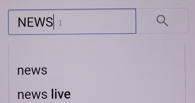search NEWS 2020 on search bar on site