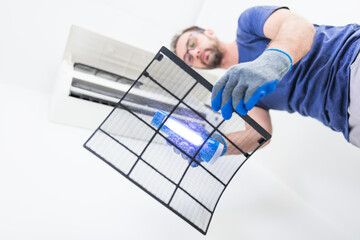 Aircondition service and maintenance, fixing AC unit and cleaning / disinfecting the filters from...