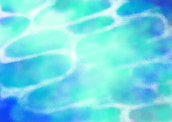 light on the water, watercolor painting