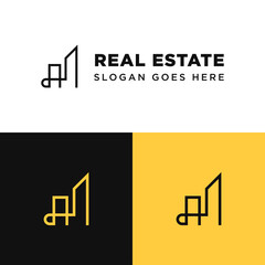 Simple and Modern Real Estate Logo Template for your Business