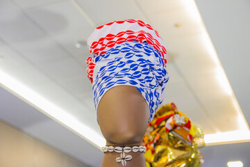 carnival fantasy with bahia theme in rio de janeiro.