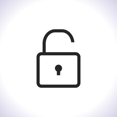 Lock Vector icon . Lorem Ipsum Illustration design
