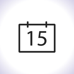 Calendar Vector icon . Lorem Ipsum Illustration design