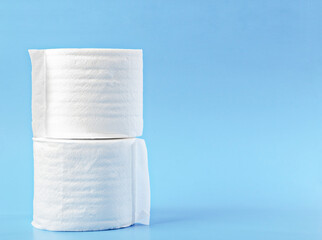 Tissue paper rolls.