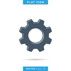 Gear icon vector logo design template.
