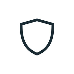 Shield icon vector logo design template.