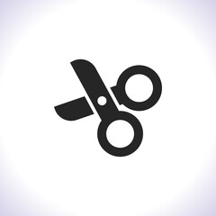 Scissors Vector icon . Lorem Ipsum Illustration design