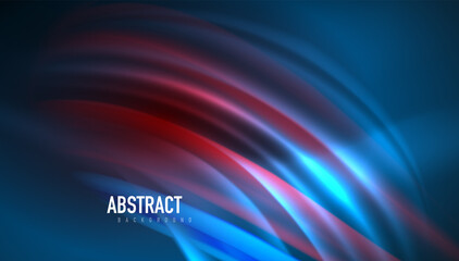 Fluid wave lines background. Trendy abstract layout template for business or technology presentation, internet poster or web brochure cover, wallpaper