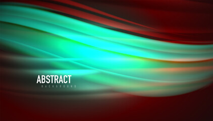 Fluid wave lines background. Trendy abstract layout template for business or technology presentation, internet poster or web brochure cover, wallpaper