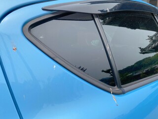 Obraz premium 鳥の糞で汚れた車