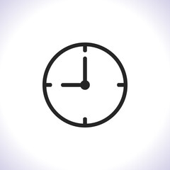 Clock Vector icon . Lorem Ipsum Illustration design