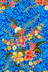 Obraz premium The beautiful of art Batik textile pattern.