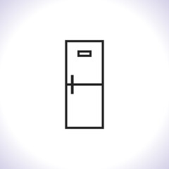 Refrigerator Vector icon . Lorem Ipsum Illustration design