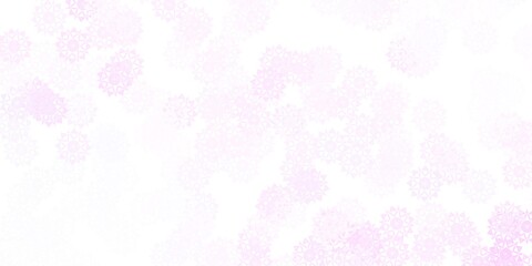 Light Purple vector texture with bright snowflakes.