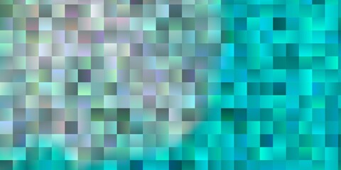 Fototapeta premium Light Blue, Green vector pattern in square style.