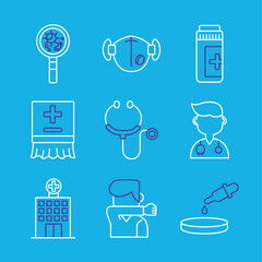 bundle of covid19 set icons