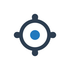 Fototapeta premium Business goal icon
