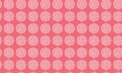 北欧パターン　「ピンク花火柄」