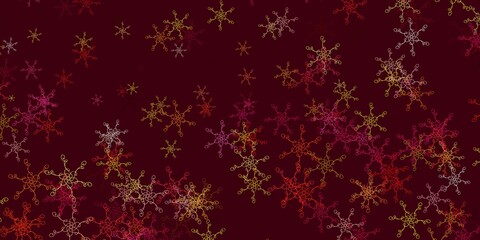 Light Pink, Yellow vector template with curves.