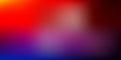 Dark Blue, Red vector abstract blur drawing.