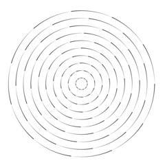 Radial speed Lines in Circle Form for comic books . background . Vector Illustration .Technology round Logo . Circular Design element . Abstract Geometric shape . 