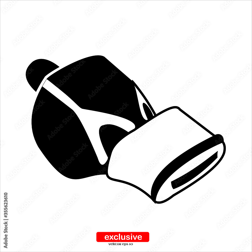 Poster whistle icon.flat design style vector illustration for graphic and web design.