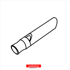 whistle icon.Flat design style vector illustration for graphic and web design.