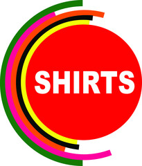 Red Vector Banner shirts