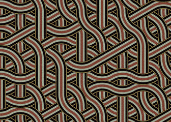 Colour Hexagon Tile Connection art background design illustration