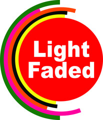 Red Vector Banner light faded