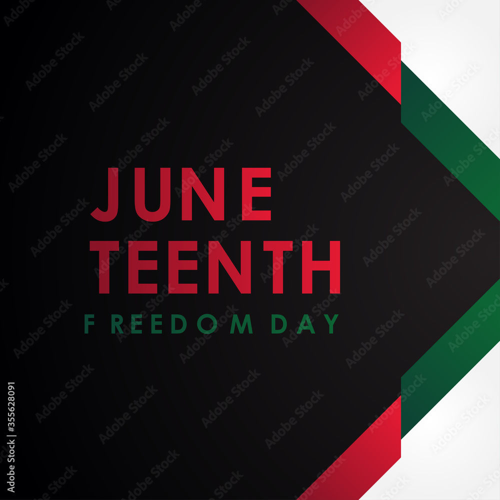 Wall mural Juneteenth Freedom Day Vector Design Illustration For Celebrate Moment - Wall murals