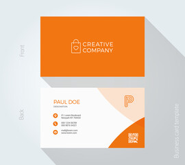 P Letter Alphabet logo Business card for Corporate and personal identity. Business and industrial Business identity card.