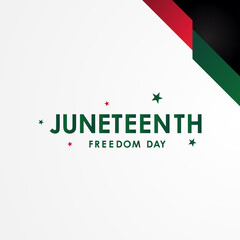 Juneteenth Freedom Day Vector Design Illustration For Celebrate Moment