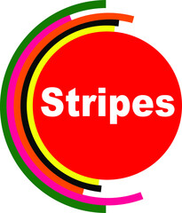 Red vector banner stripes