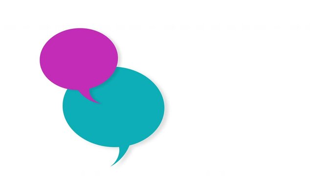 bulle dialogue, vecteur animation