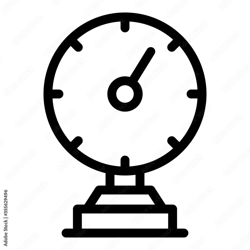 Poster mechanical gauge icon. outline mechanical gauge vector icon for web design isolated on white backgro