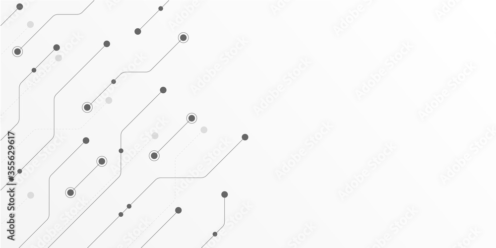 Poster Abstract connect lines and dots.Technology graphic Networkbackground.