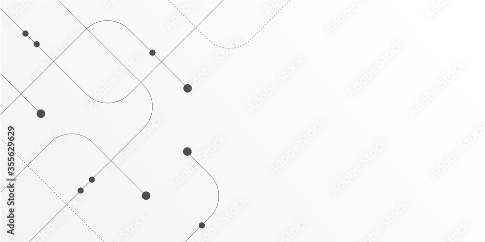 Poster Abstract connect lines and dots.Technology graphic Networkbackground.