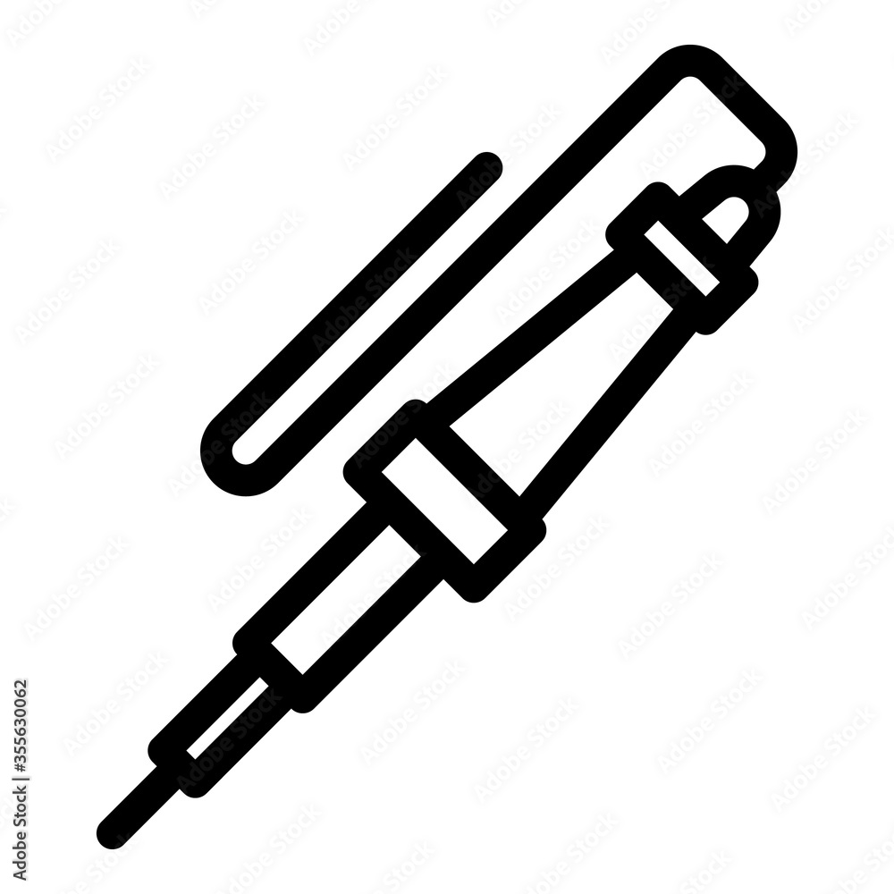 Poster radio soldering icon. outline radio soldering vector icon for web design isolated on white backgroun