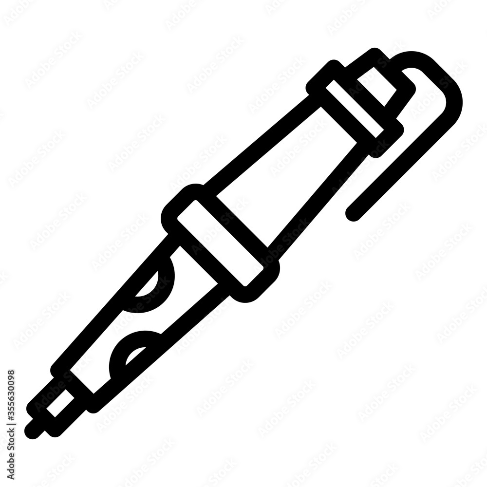 Poster braze soldering icon. outline braze soldering vector icon for web design isolated on white backgroun