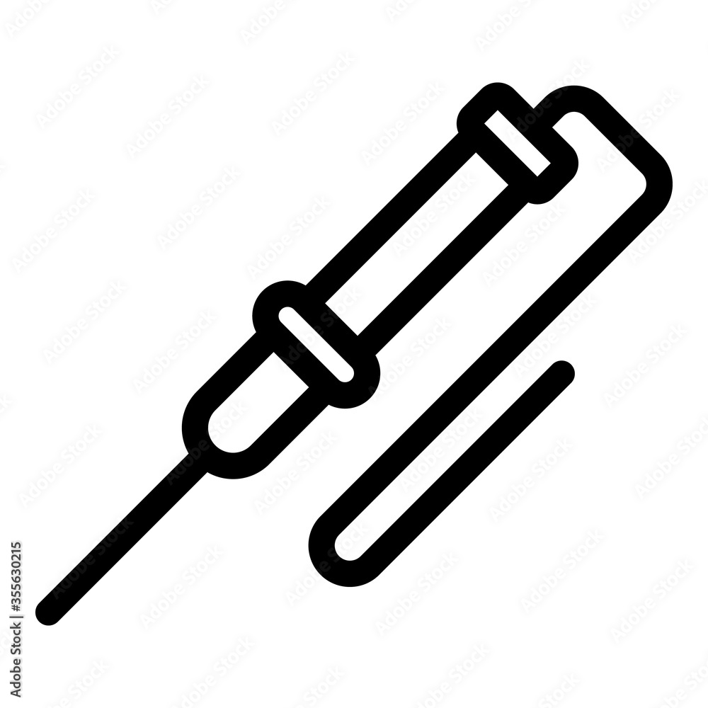 Poster weld soldering icon. outline weld soldering vector icon for web design isolated on white background