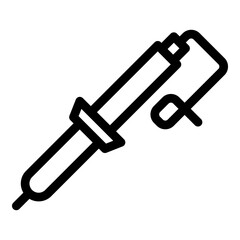 Home soldering icon. Outline home soldering vector icon for web design isolated on white background