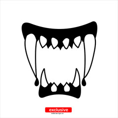 vampire icon .Flat design style vector illustration for graphic and web design.