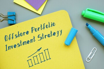 Business concept about Offshore Portfolio Investment Strategy (OPIS) with inscription on the sheet.