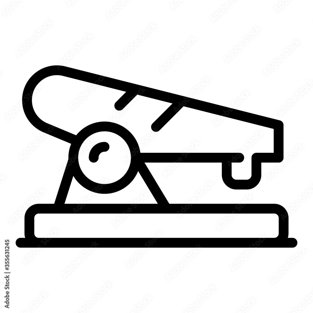 Poster strong hole punch icon. outline strong hole punch vector icon for web design isolated on white backg