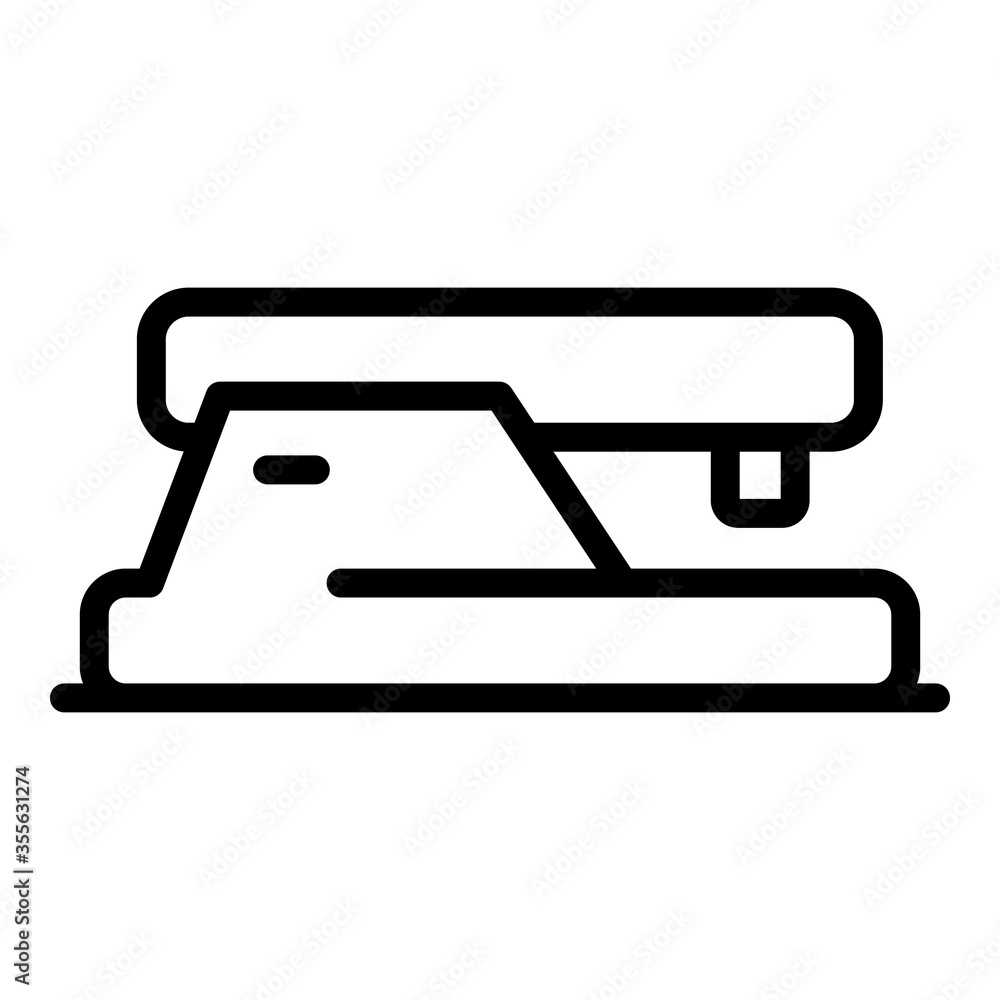 Poster office stapler icon. outline office stapler vector icon for web design isolated on white background