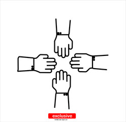 Flat design style vector illustration for graphic and web design.team work icon.