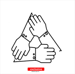 Flat design style vector illustration for graphic and web design.team work icon.