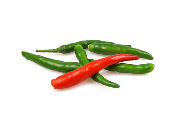 chili pepper isolated on a white background
